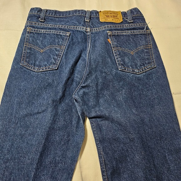 1981 Levis 517 Saddleman Bootcut Orange Tab Jeans 0217 Rigid Preshrunk 33x30 USA - Picture 7 of 16